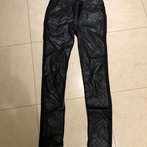 AQUA Leather Pants Size 27